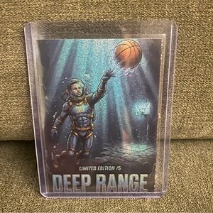 Custom Stephen Curry Deep Range glitter parallel card /5! Warriors